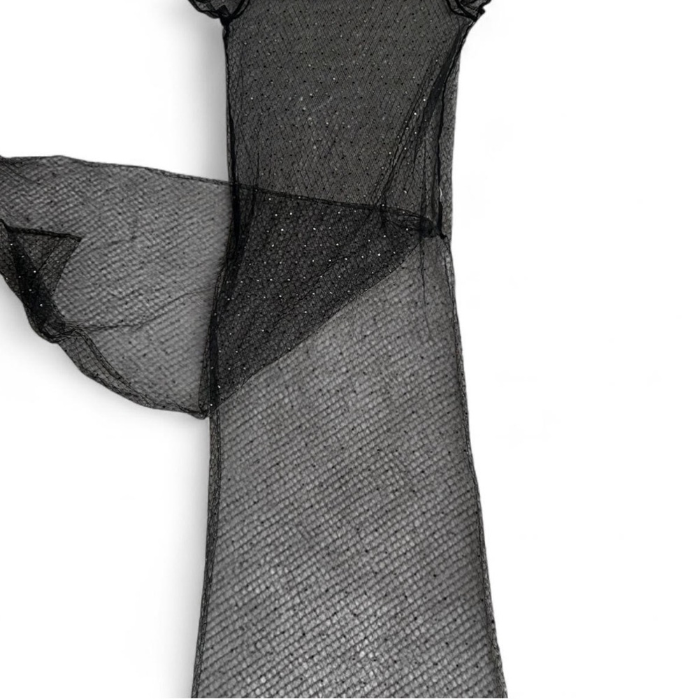 Elegant Black Sheer Dress